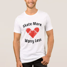 Skate macht sich weniger Sorgen - Funny Skaten Tri-Blend Shirt