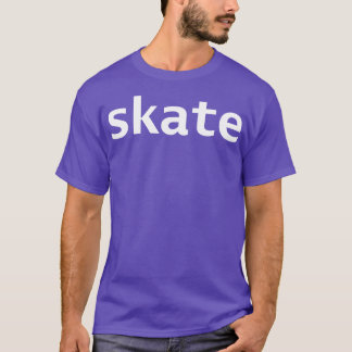 Skate-Minimal-Typografie T-Shirt