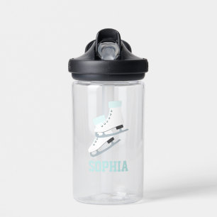 Skate mit blauer Abbildung Personalisiert Trinkflasche