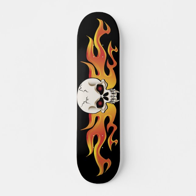 Skate mit Fanged Skull Skateboard (Vorne)