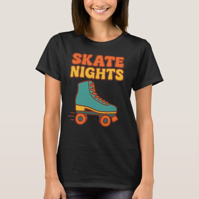 SKATE NIGHTS - Roller-Skaten T-Shirt (Vorderseite)