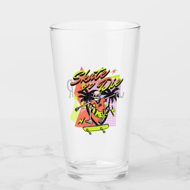 Skate oder Die Glas (Vorderseite)