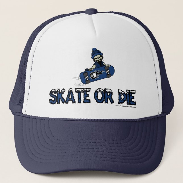 Skate oder die Hut Truckerkappe (Vorderseite)