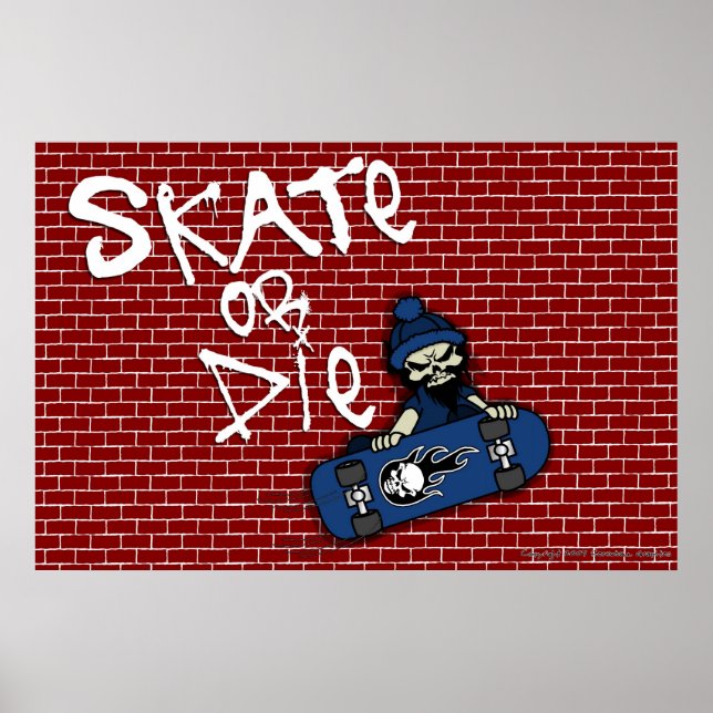 Skate oder Die Poster (Vorne)