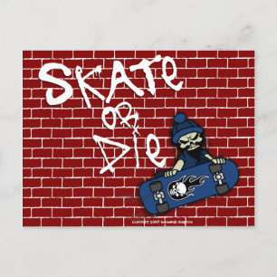 Skate oder Die Postkarte
