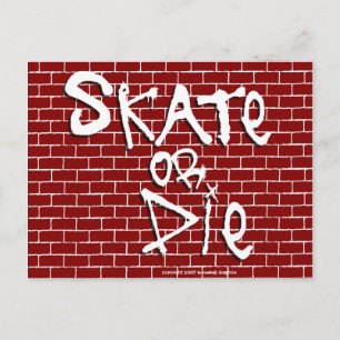 Skate oder Die Postkarte