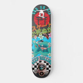Skate oder Die - Rolling Behalten - Koi-Fische im Skateboard