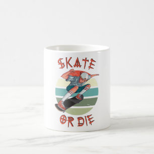 Skate oder die Skateboarder Boy Kaffeetasse