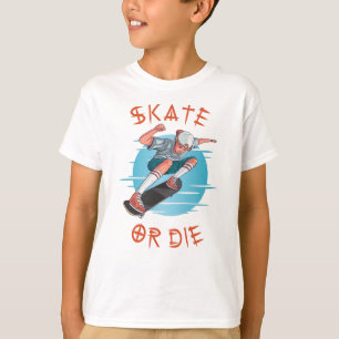 Skate oder die Skateboarder Boy T-Shirt