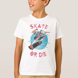Skate oder die Skateboarder Boy T-Shirt