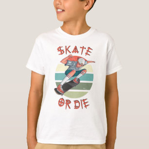 Skate oder die Skateboarder Boy T-Shirt