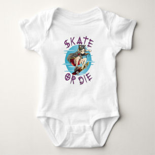 Skate oder die Skateboarder Girl Baby Strampler