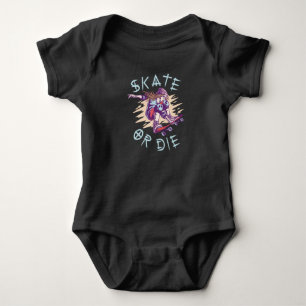Skate oder die Skateboarder Girl Baby Strampler