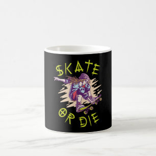 Skate oder die Skateboarder Girl Kaffeetasse