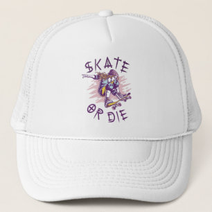 Skate oder die Skateboarder Girl Truckerkappe