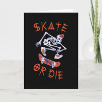 Skate oder die Skeleton-Skateboarder