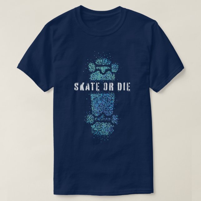 Skate- oder Skate-Skateboarder T-Shirt (Design vorne)