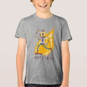 Skate or Die: Der feurige Geist des Skateboardings Tri-Blend Shirt