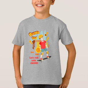 Skate Park Fun Boy Geburtstagsparty T-Shirt