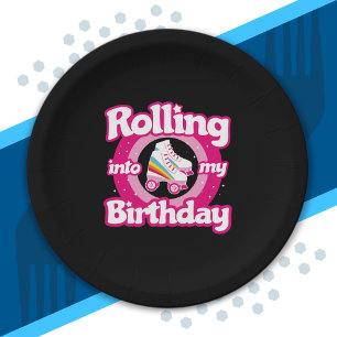 Skate Party - Roller Rink Roller Skaten Geburtstag Pappteller