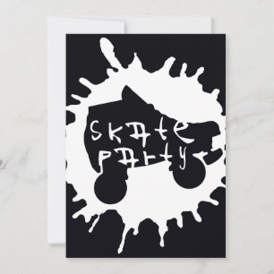 Skate-Plattform-Party Einladung