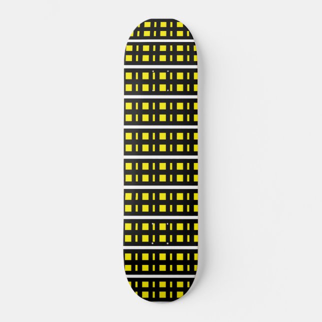 Skate preto e amarelo skateboard (Vorderseite)