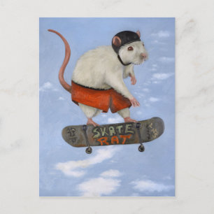 Skate Rat Postkarte