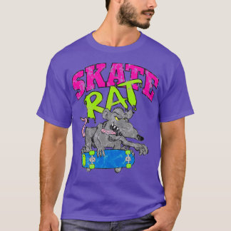 Skate Rat Retro Skateboarding gestört T-Shirt