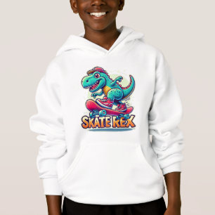 Skate Rex - Cool Dinosaurier Hoodie