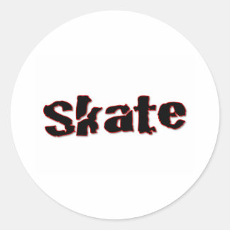 Skate Runder Aufkleber