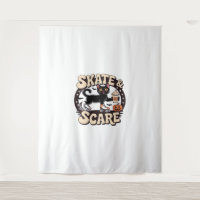 Skate & Scare - Niedliche Black Cat Roller Skaten
