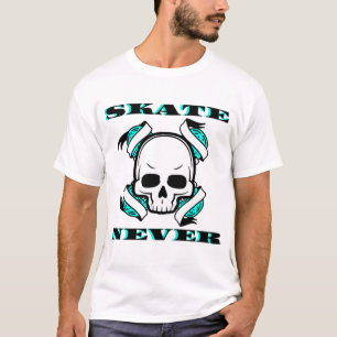 Skate-Schädel stirbt nie T-Shirt