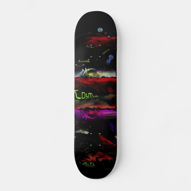 Skate schnüren Weltall ab Skateboard (Vorderseite)
