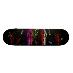 Skate schnüren Weltall ab Skateboard