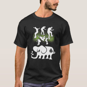 Skate Schwarze Labels Elefantenskateboards T-Shirt