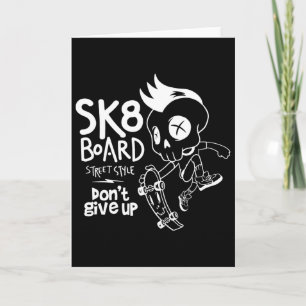 Skate Skateboard Lustig Sk8 Skateboarding Skater O Karte