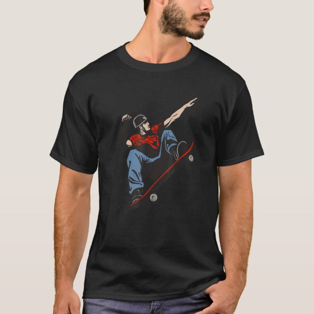 Skate Skateboarder Geschenkkarren Männer T-Shirt (Vorderseite)