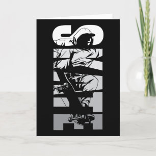 Skate Skater Skateboard Retro 90er Karte