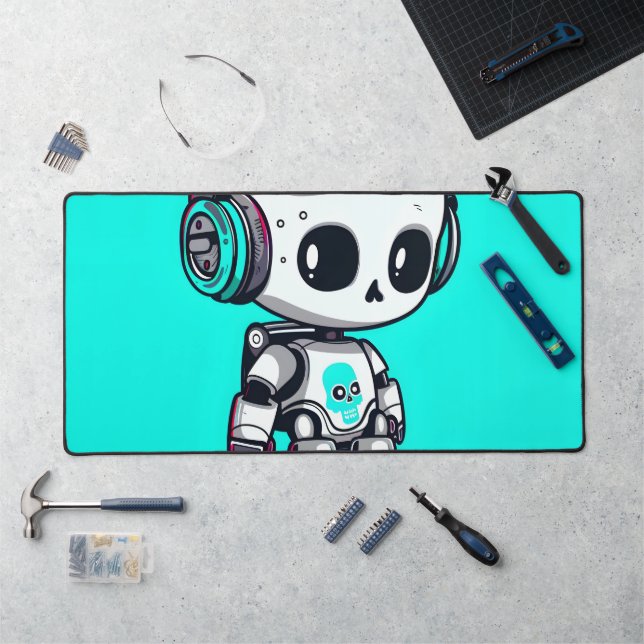 Skate SkullBot Schreibtischunterlage (Arbeitsplatz)