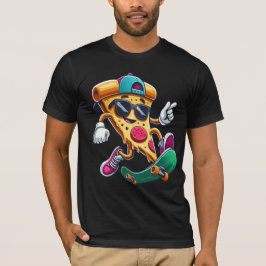 Skate & Slice: Das ultimative Pizza Skater T-Shirt
