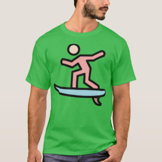 Skate und Surfen auf der StreetBoardBodyboardingSu T-Shirt