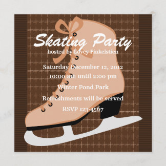 Skate und Tweed Einladung
