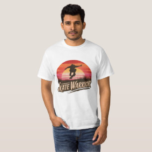Skate Warrior - Retro Sunset Vintage T-Shirt