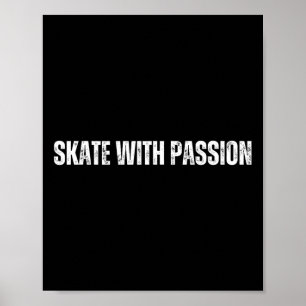 Skate With Pion - Fröhliches Skateboarding-Wochene Poster
