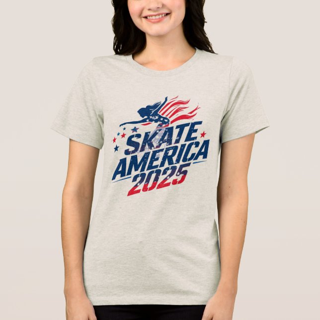 skate womens tshirts ice skater skating sports win (Vorderseite)