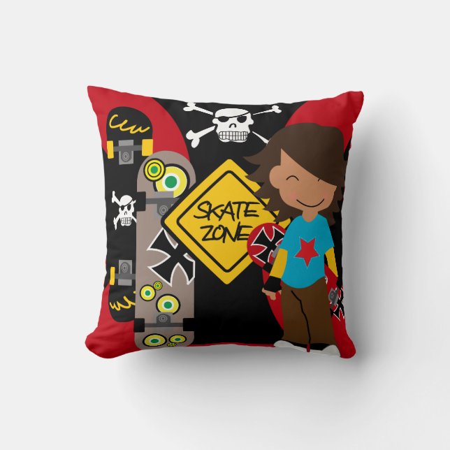Skate Zone Skateboarding Pilling Kissen (Vorderseite)