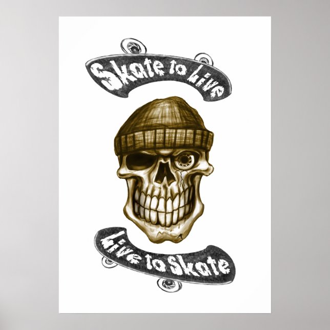 Skate zum Live-Poster 70x50 Poster (Vorne)