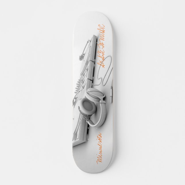 SKATE ZUR MUSIK SKATEBOARD (Vorne)
