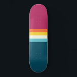 Skateboard<br><div class="desc">Hintergrund mit Vintagen Kontraststreifen. Sommerretro Stil Surf Streifen Muster.</div>