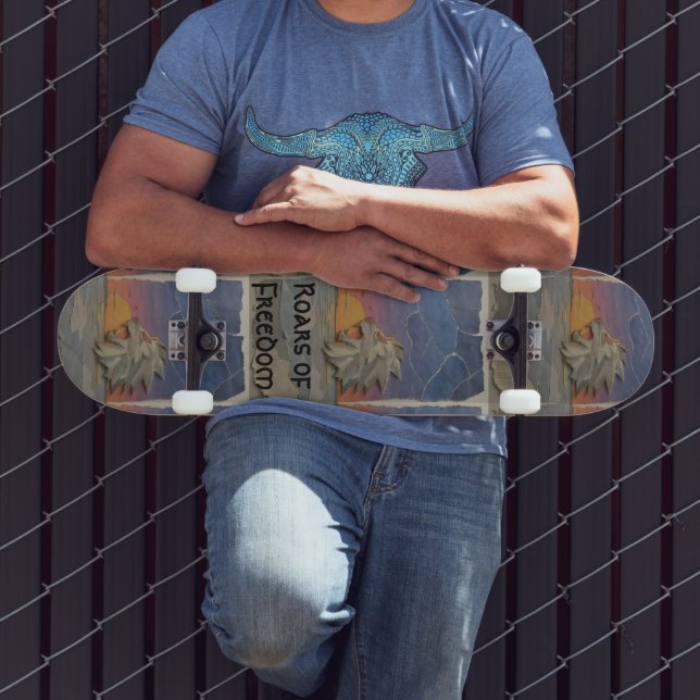 Skateboard 8.5" – Sunset Lion (Außenbereich 3)